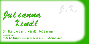julianna kindl business card